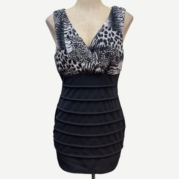 Ax Paris Animal Print Bandage Dress 12 - Picture 2 of 6